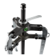 Ściągacz 3-ramienny Aligator 350 x 275 mm z wstępnie ustawianymi ramionami do ściągania wewnętrznego i zewnętrznego seria 12-A KUKKO kod: 12-5 - 3